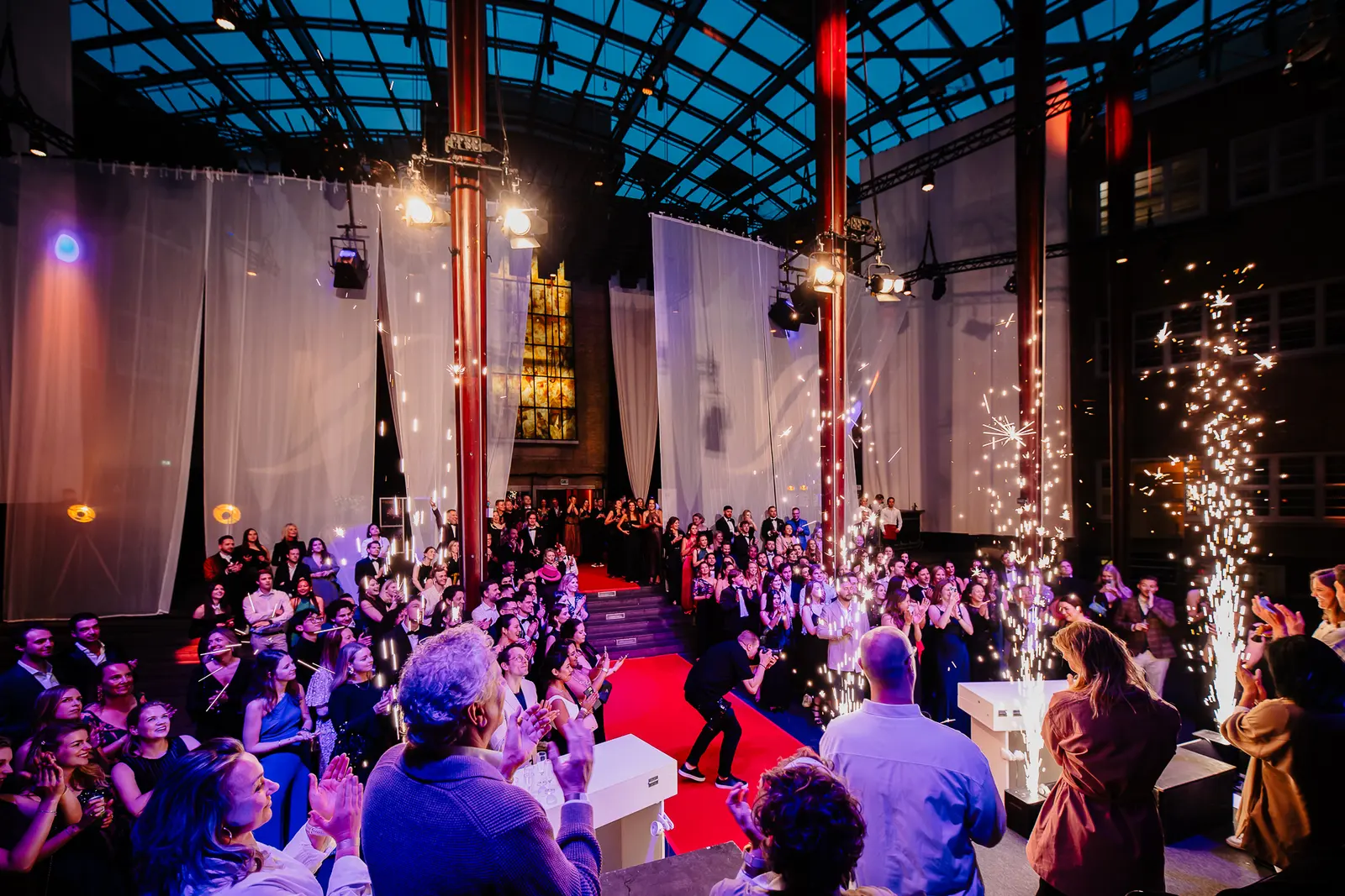 Avondreceptie in het Atrium